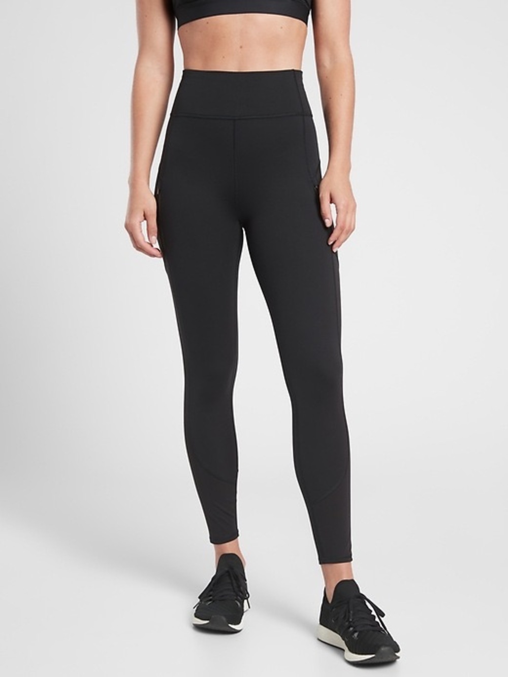 Athleta Women’s Rainier Mesh Tight, Black, XS